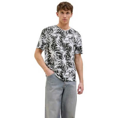 тениска,мъжки,тениски,jack,&,jones,bryan,aop,short,sleeve,t,shirt,black,(black)