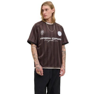 футболна,фланелка,мъжки,тениски,jack,&,jones,cover,retro,football,ln,short,sleeve,t,shirt,seal,brown,(brown)