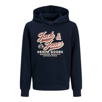 суичър,детски,блузи,jack,&,jones,logo,2,col,mni,hoodie,sky,captain,(blue)