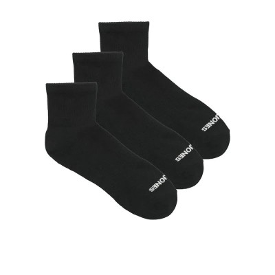 чорапи,мъжки,чорапи,jack,&,jones,luca,short,tennis,socks,3,pairs,black,black,black,(black)
