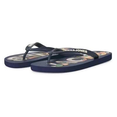 джапанки,мъжки,джапанки,и,чехли,jack,&,jones,logo,palm,print,flip,flops,medieval,blue,(blue)