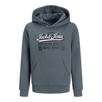 суичър,детски,блузи,jack,&,jones,logo,2,col,mni,hoodie,stormy,weather,(grey)