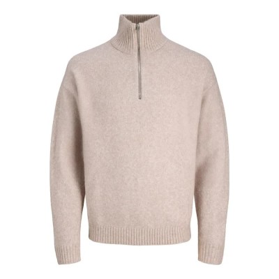 блуза,мъжки,пуловери,jack,&,jones,soho,ollie,half,zip,sweater,beige,(atmosphere)