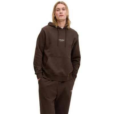 суичър,мъжки,пуловери,jack,&,jones,soho,hoodie,delicioso,(brown)
