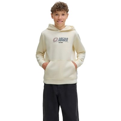 суичър,детски,блузи,jack,&,jones,tier,front,print,hoodie,sweet,corn,(beige)
