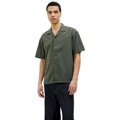 риза,с,къс,ръкав,мъжки,ризи,jack,&,jones,summer,resort,short,sleeve,shirt,green,(beetle)