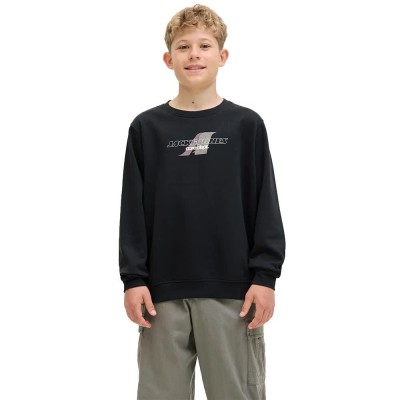 блуза,детски,блузи,jack,&,jones,tier,print,sweatshirt,black