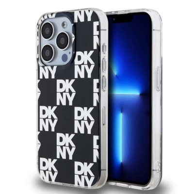 други,аксесоари,dkny,pc,tpu,checkered,pattern,iphone,14,pro,max,phone,case,black,(black)