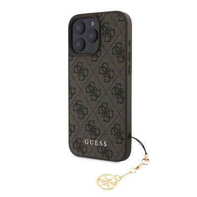 други,аксесоари,guess,4g,charm,iphone,16,pro,max,tone,on,tone,phone,case,brown,(brown)