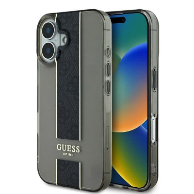 други,аксесоари,guess,iml,middle,4g,stripe,iphone,16,phone,case,grey,(black)