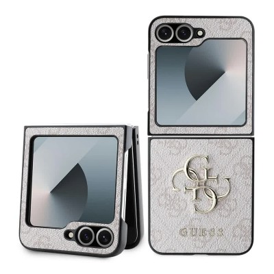 други,аксесоари,guess,pu,4g,metal,logo,samsung,galaxy,z,flip,6,phone,case,pink,(pink)