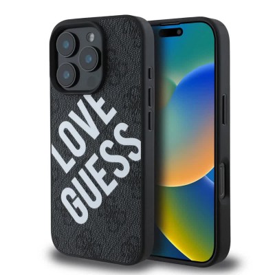 други,аксесоари,guess,pu,leather,4g,big,love,logo,magsafe,iphone,16,pro,phone,case,black,(black)