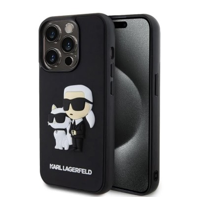 други,аксесоари,karl,lagerfeld,3d,rubber,karl,and,choupette,iphone,13,pro,phone,case,black,(black)