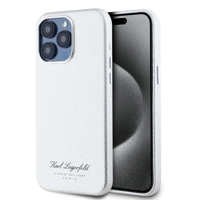 други,аксесоари,karl,lagerfeld,grained,pu,hotel,rsg,iphone,15,pro,max,phone,case,silver,(grey)