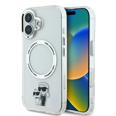 други,аксесоари,karl,lagerfeld,iml,karl,and,choupette,magsafe,iphone,16,phone,case,clear,(transparent)