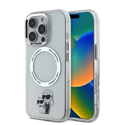 други,аксесоари,karl,lagerfeld,iml,karl,and,choupette,magsafe,iphone,16,pro,phone,case,clear,(transparent)