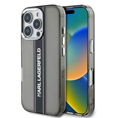 други,аксесоари,karl,lagerfeld,iml,stripe,logo,iphone,16,pro,max,phone,case,grey,(black)