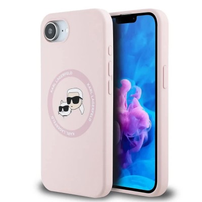 други,аксесоари,karl,lagerfeld,liquid,silicone,k&ch,heads,magsafe,iphone,16e,phone,case,pink,(pink)