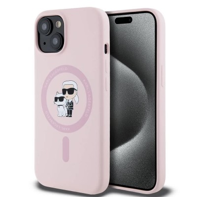 други,аксесоари,karl,lagerfeld,liquid,silicone,karl,and,choupette,magsafe,iphone,15,phone,case,pink,(pink)