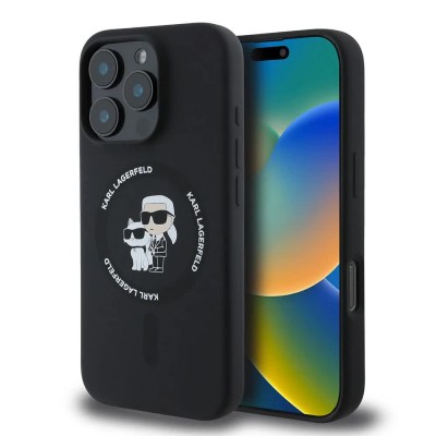 други,аксесоари,karl,lagerfeld,liquid,silicone,karl,and,choupette,magsafe,iphone,16,pro,max,phone,case,black,(black)