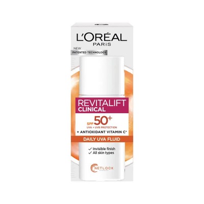 специфични,козметични,продукти,l´oreal,paris,revitalift,clinical,daily,fluid,spf50,moisturizer,50ml,clear,(white)