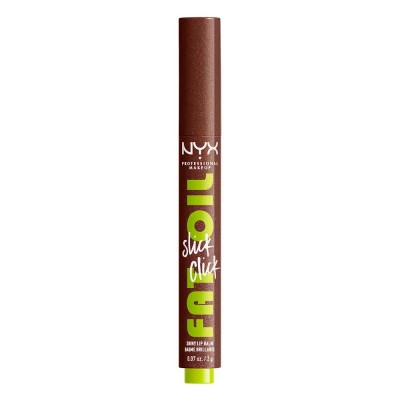 специфични,козметични,продукти,nyx,professional,makeup,fat,oil,slick,stick,trending,topic,12,lipstick,brown,(transparent,red)