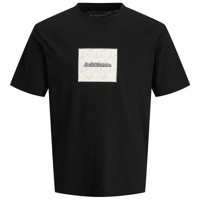 тениска,мъжки,тениски,jack,&,jones,split,aop,branding,short,sleeve,t,shirt,black