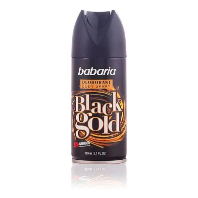 хигиена,тяло,babaria,black,gold,150ml,deodorant,spray,clear