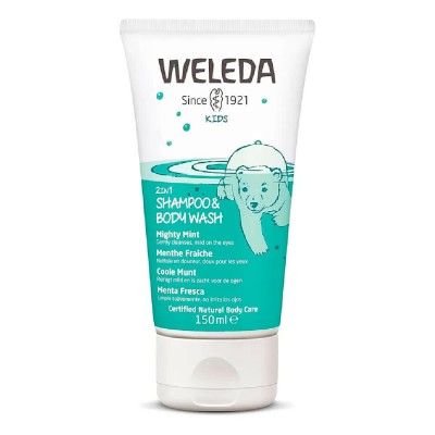 хигиена,коса,weleda,fresh,mint,150ml,two,in,one,shampoo,clear