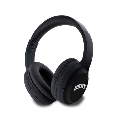 слушалки,слушалки,dkny,pu,leather,arch,logo,wireless,headphones,black