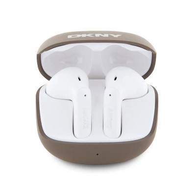 слушалки,слушалки,dkny,satiny,finish,tws,wireless,earphones,brown
