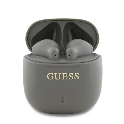 слушалки,слушалки,guess,printed,classic,logo,tws,taupe,wireless,earphones,black,(black)