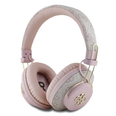 слушалки,слушалки,guess,pu,4g,metal,logo,enc,wireless,headphones,pink,(pink)