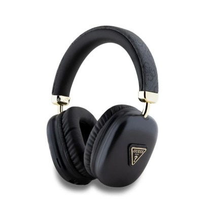слушалки,слушалки,guess,pu,leather,4g,triangle,logo,wireless,headphones,black