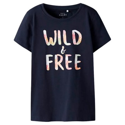 тениска,детски,тениски,name,it,vanaya,short,sleeve,t,shirt,dark,sapphire,wild,&,free,(blue)