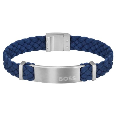 бижутерия,boss,1580609s,bracelet,blue,silver,(silver)