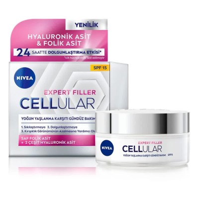 специфични,козметични,продукти,nivea,day,hyaluron,&cell,filler,spf15,50ml,moisturizer,clear