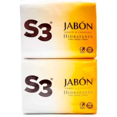 хигиена,тяло,s3,moisturizer,250g,bar,of,soap,2,units,clear
