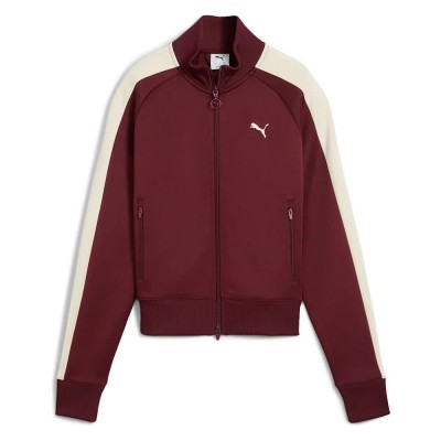 блуза,дамски,блузи,puma,t7,always,on,full,zip,sweatshirt,ruby,shimmer,(red)