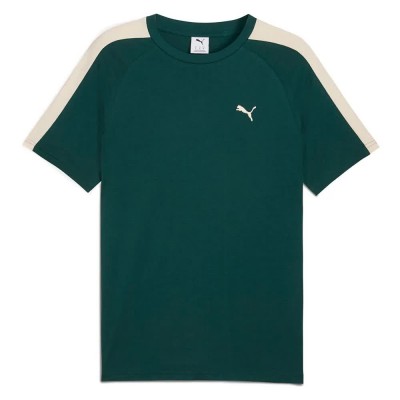 тениска,мъжки,тениски,puma,t7,short,sleeve,t,shirt,green,terrain,alpine,snow,(green)