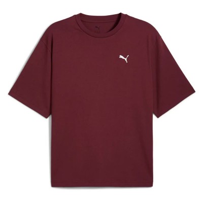 тениска,мъжки,тениски,puma,wardrobe,ess,boxy,short,sleeve,t,shirt,ruby,shimmer,(red)