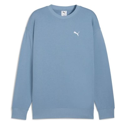 блуза,мъжки,пуловери,puma,wardrobe,essential,relaxed,fit,sweatshirt,blue,(cool,blue)