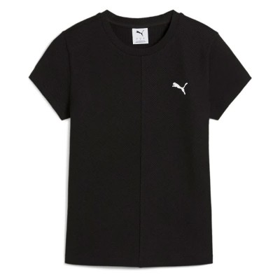 тениска,дамски,тениски,puma,wardrobe,essential,slim,fit,short,sleeve,t,shirt,puma,black,(black)