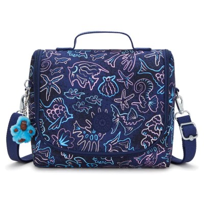 чанта,раници,kipling,new,kichirou,6l,lunch,bag,disco,fish,(blue)