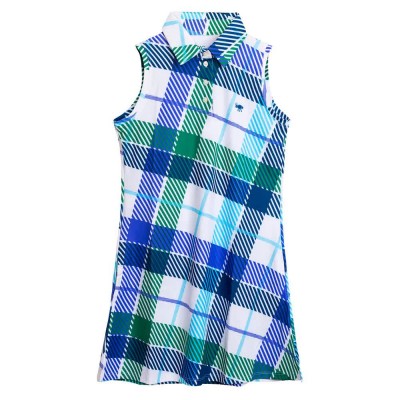 рокля,дамски,поли,и,рокли,oxy,golf,tartan,blue,dress,white,blue,(white,blue)