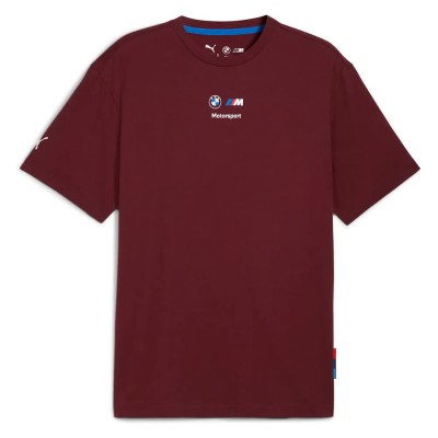 тениска,мъжки,тениски,puma,bmw,mms,car,graphic,2,short,sleeve,t,shirt,ruby,shimmer,(red)
