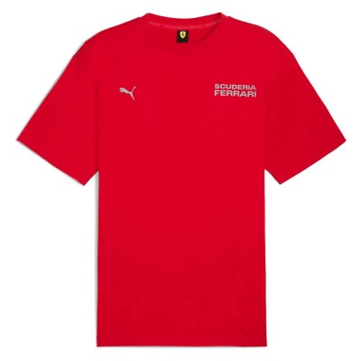 тениска,мъжки,тениски,puma,ferrari,lifestyle,short,sleeve,t,shirt,rosso,corsa,(red)