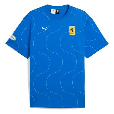 тениска,мъжки,тениски,puma,ferrari,niki,lauda,graphic,short,sleeve,t,shirt,steer,blue
