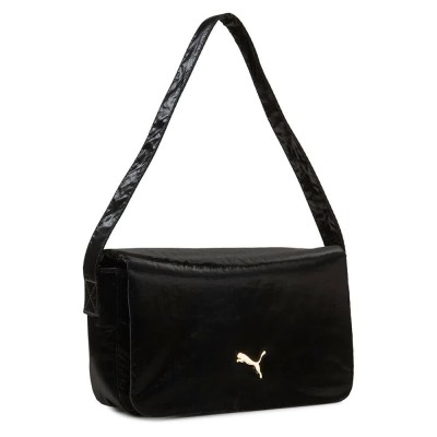 чанта,за,през,рамо,всички,чанти,puma,up,baguette,shoulder,bag,puma,black,metallic,gold,logo,(black)
