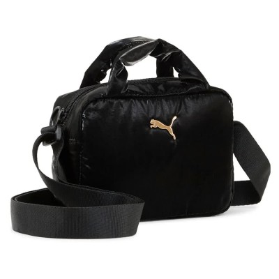 чанта,сакове,puma,up,mini,bag,puma,black,metallic,gold,logo,(black)
